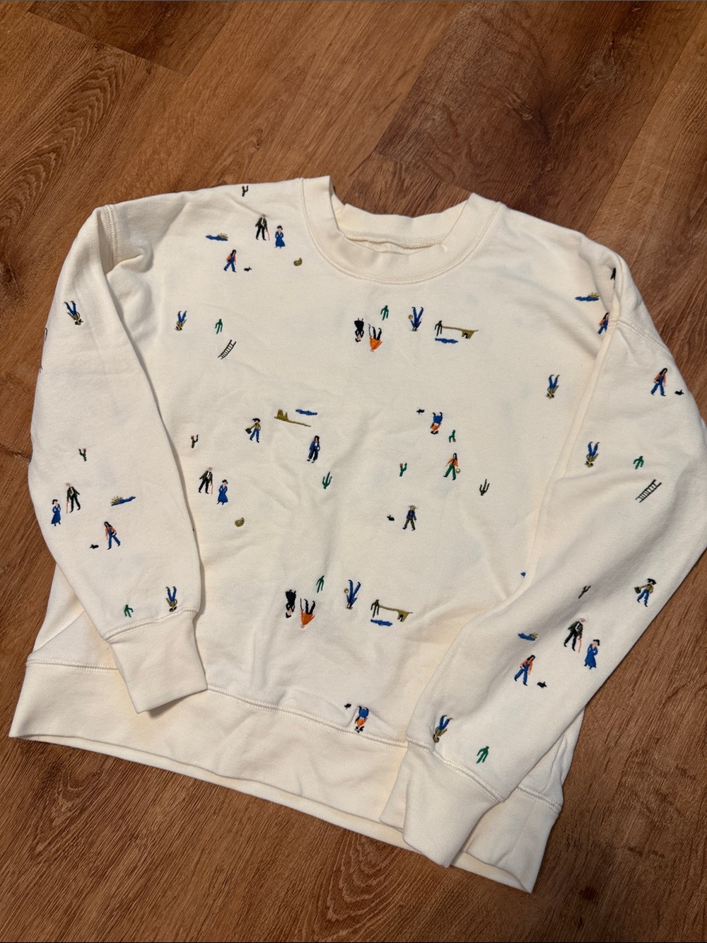 Madewell Crewneck Embroidered Sweatshirt